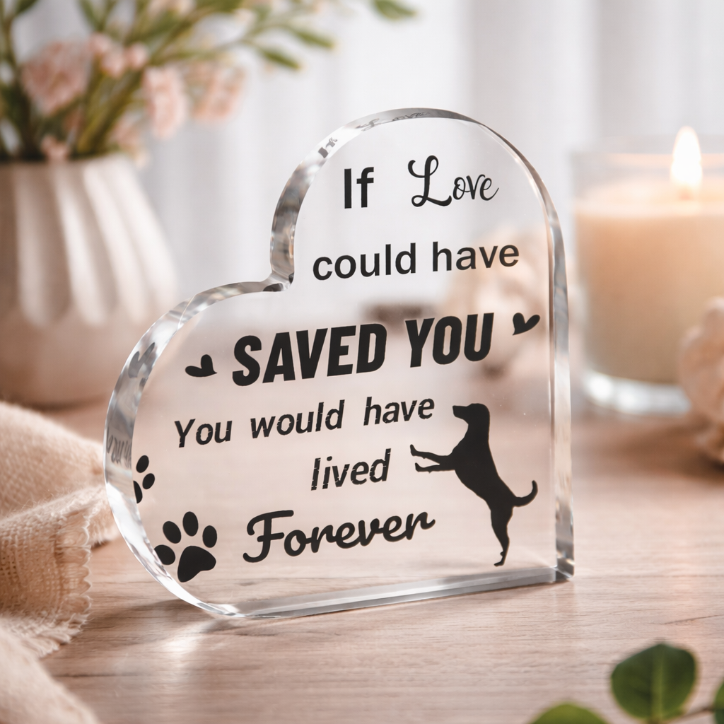 Herdenkingsbeeld - Hond - If love could