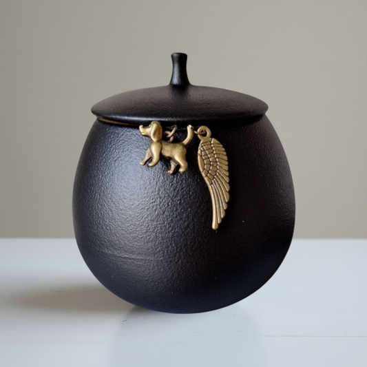 Urn Hond - 200 ML - Zwart - Met Hangertjes