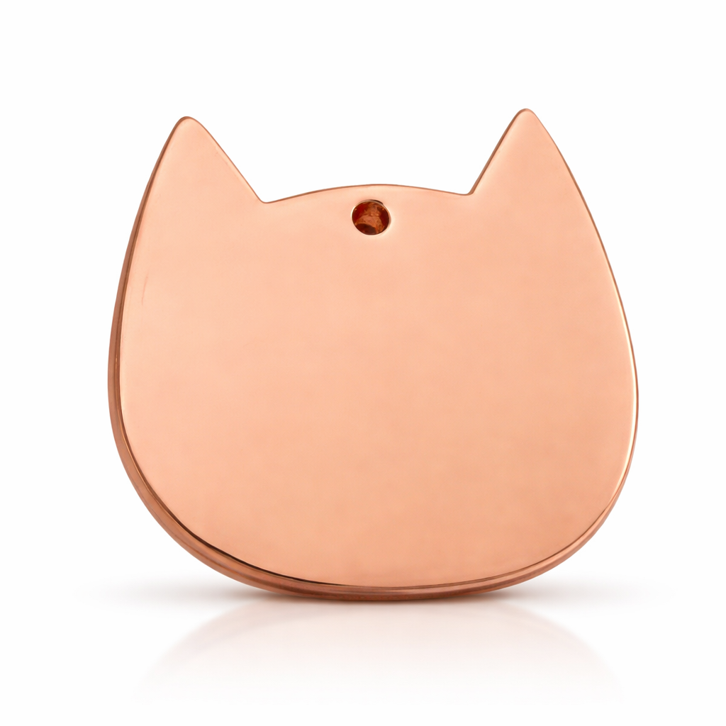 Memorial flesje - Kat – Gegraveerde hanger
