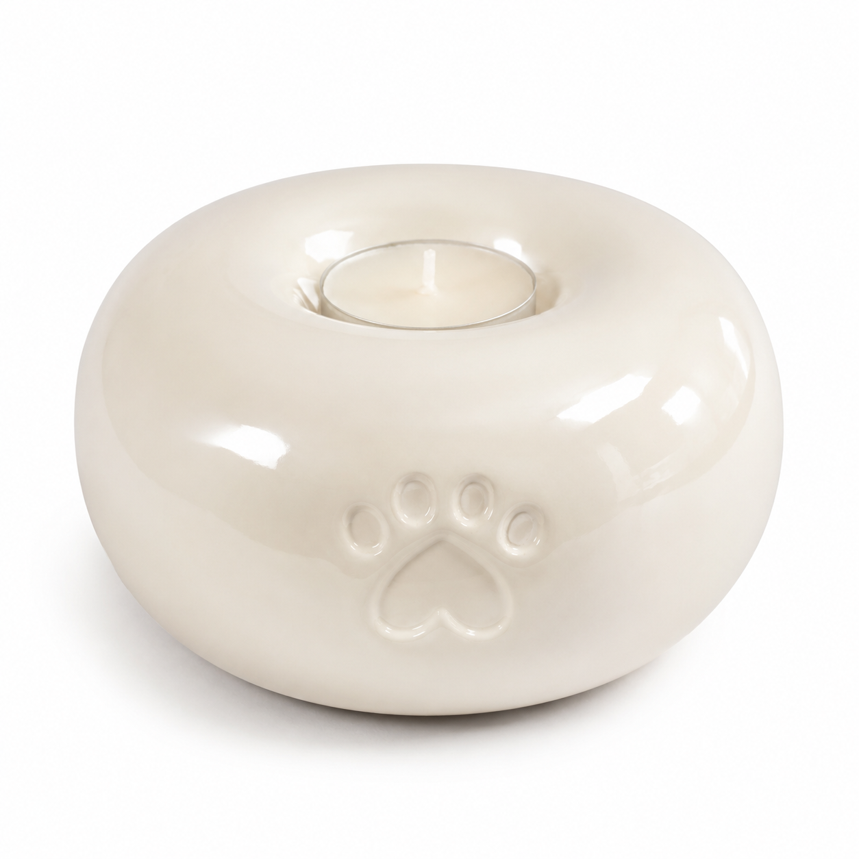Urn rond met waxinelichthouder - 800 ML