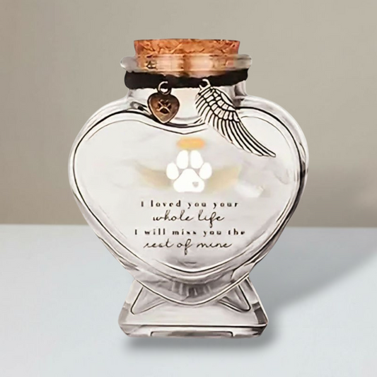 Memorial Flesje - Met tekst - Kat