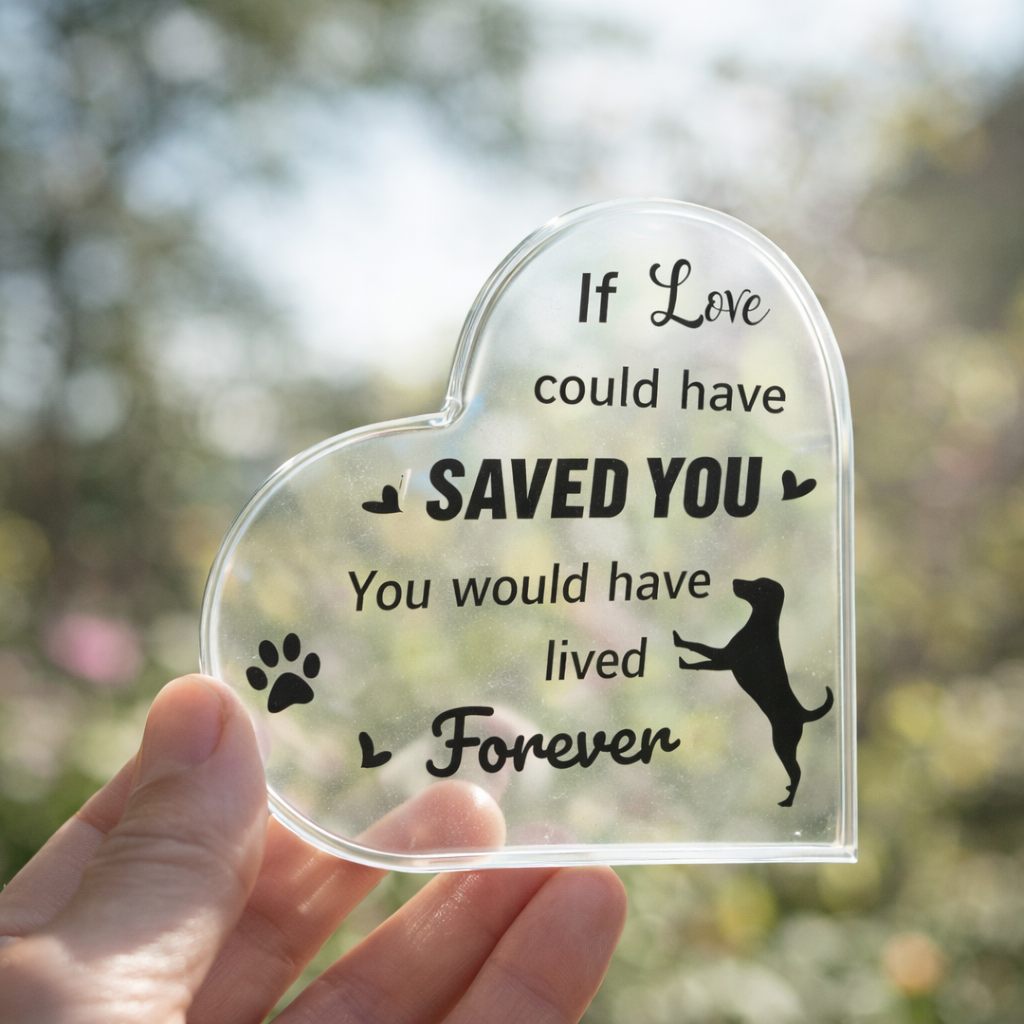 Herdenkingsbeeld - Hond - If love could