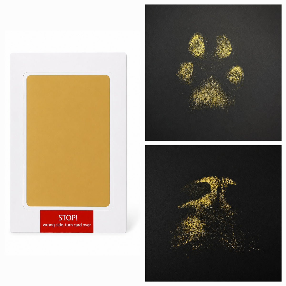 Inktloze poot- of neusafdruk printkit - goud