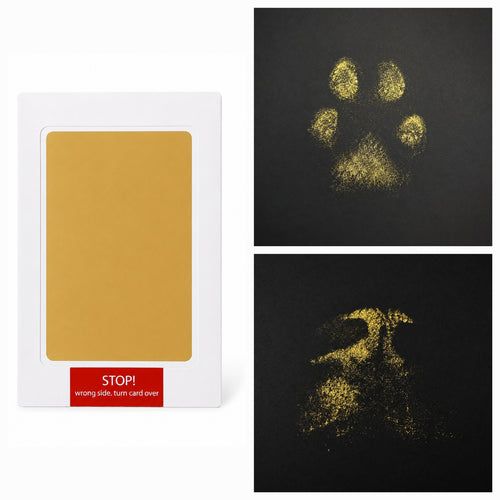 Inktloze poot- of neusafdruk printkit - goud