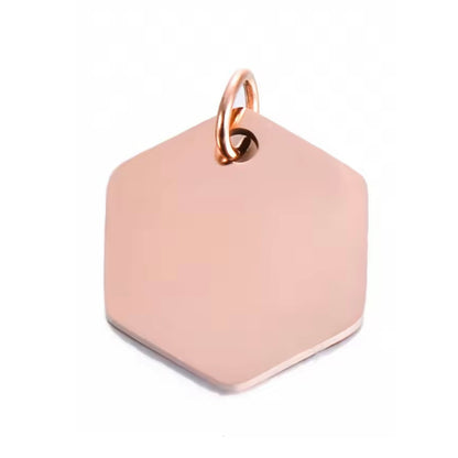 Hanger met gravure - Hexagon