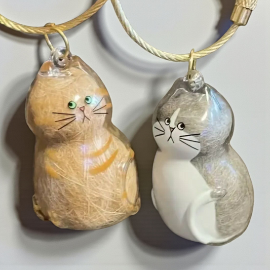 Pet Hair Gedenksleutelhanger voor kat
