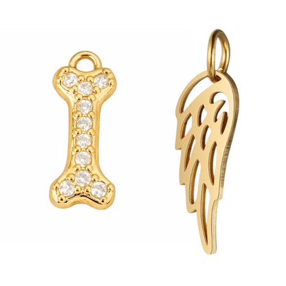 Memorial Flesje - Met zirkoniasteentjes - Hond