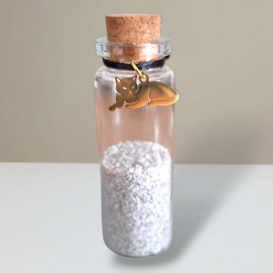 Memorial Flesje - Kat  - Goud