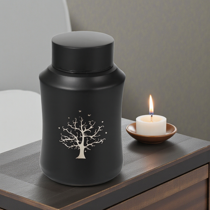 Urn huisdier - 250 ML - Zwart - Levensboom