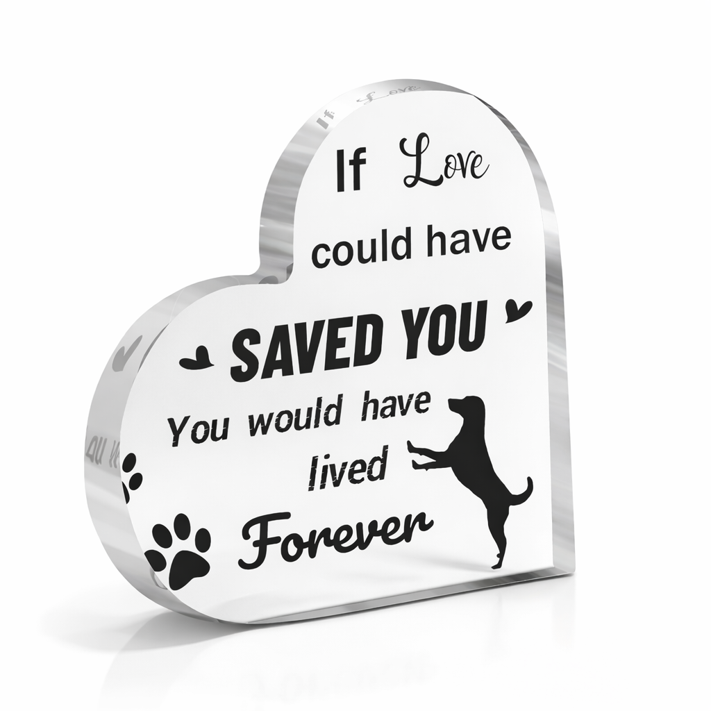 Herdenkingsbeeld - Hond - If love could