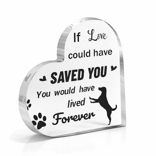 Herdenkingsbeeld - Hond - If love could