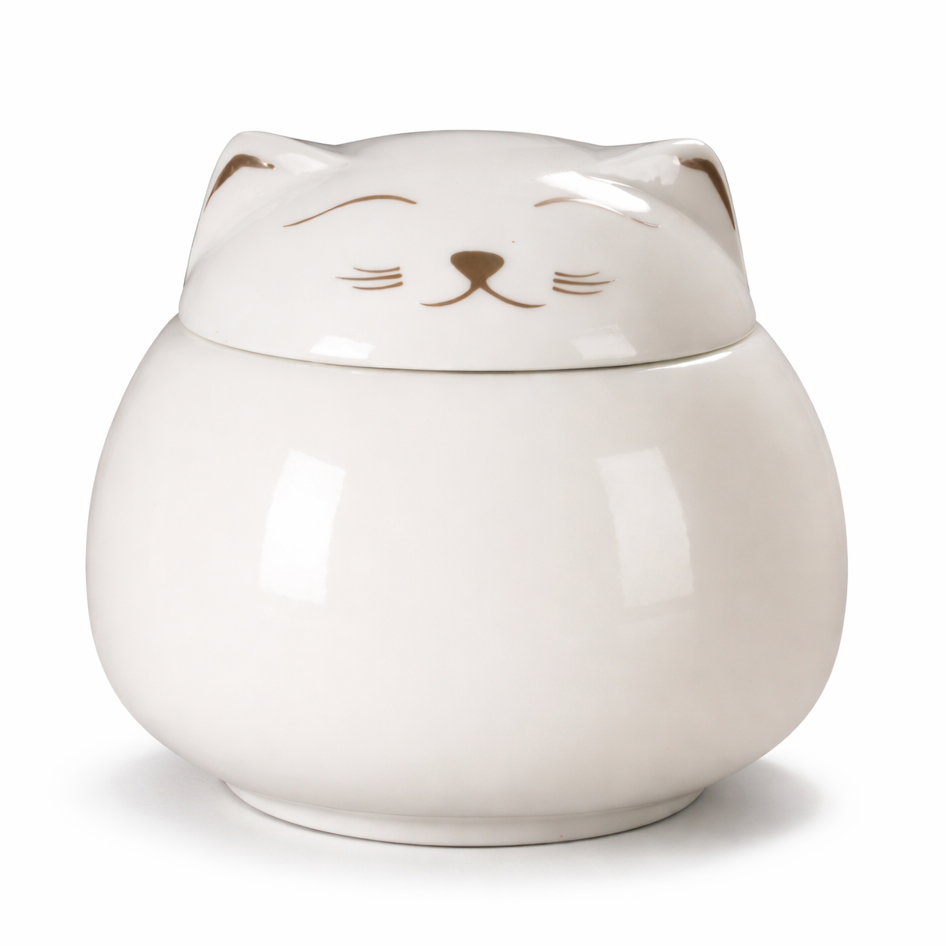 witte katten mini urn