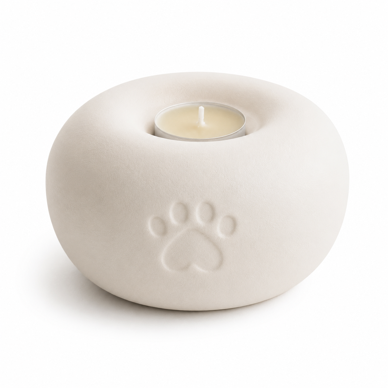 Urn rond met waxinelichthouder - 800 ML