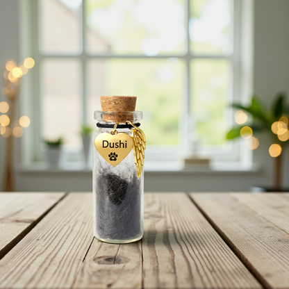 Memorial Flesje - Hanger met naam