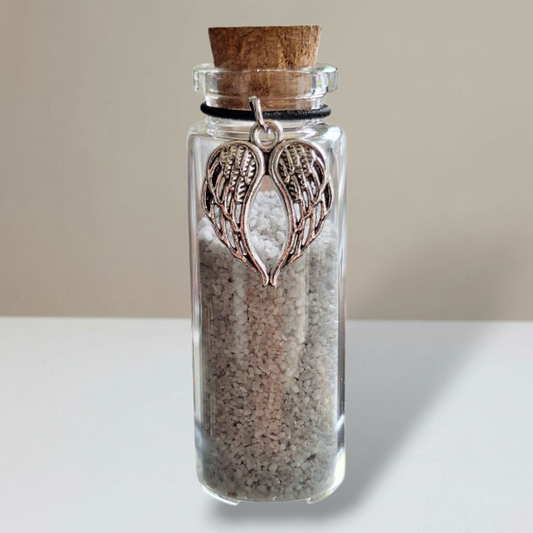 Memorial Flesje - Zilver - Engelenvleugels