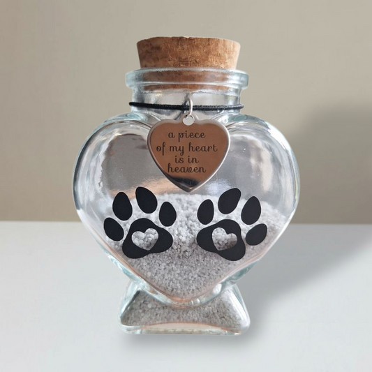 Memorial Flesje - A piece of my heart is in heaven