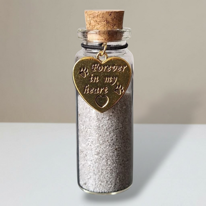 Memorial Flesje - Zilver en Goud - Forever in my heart