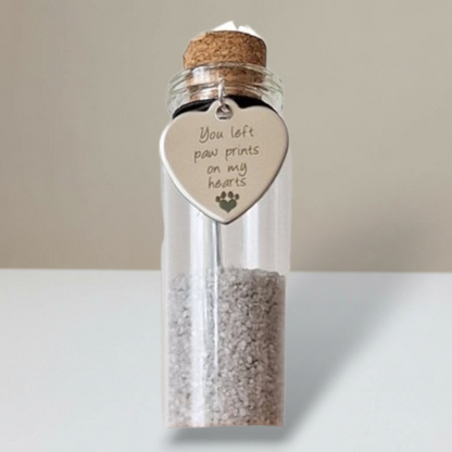 Memorial bottle - Pendant with text 