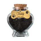 Memorial flesje - Hond  - Gegraveerde hanger