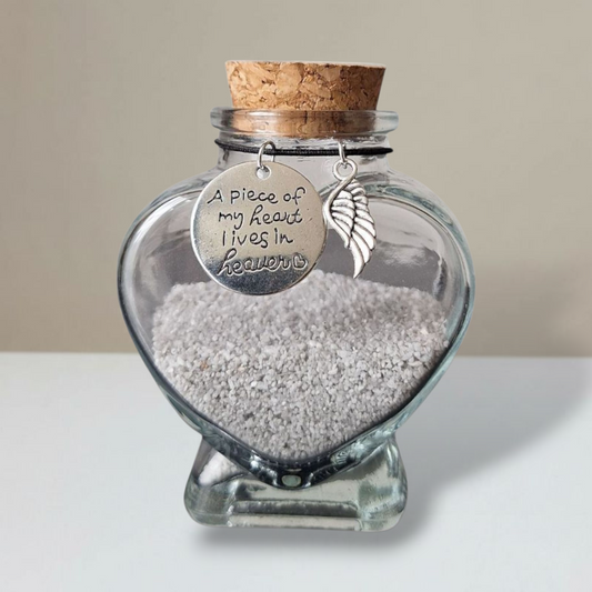 Memorial Flesje - A piece of my heart lives in heaven