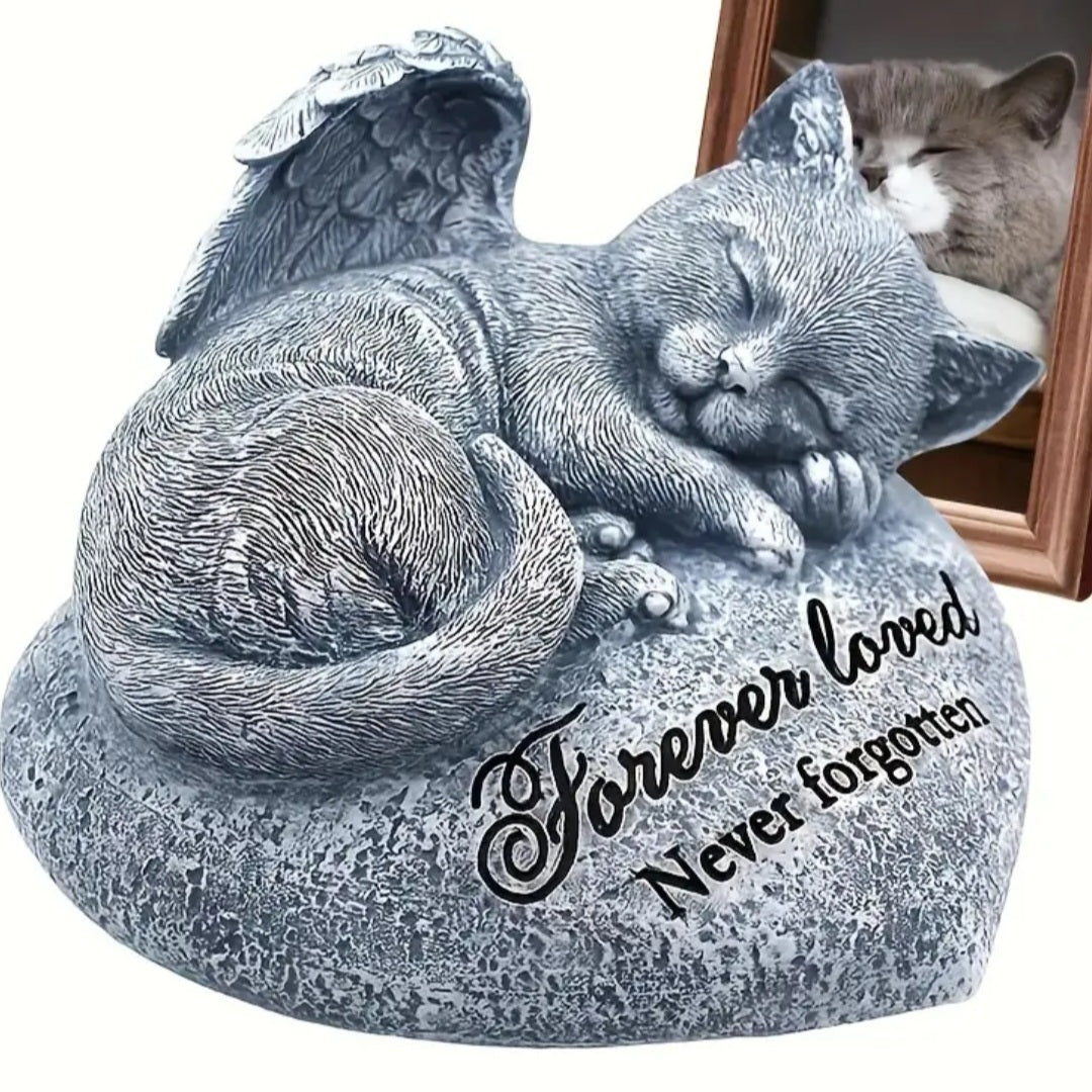 Herdenkingsbeeld voor kat