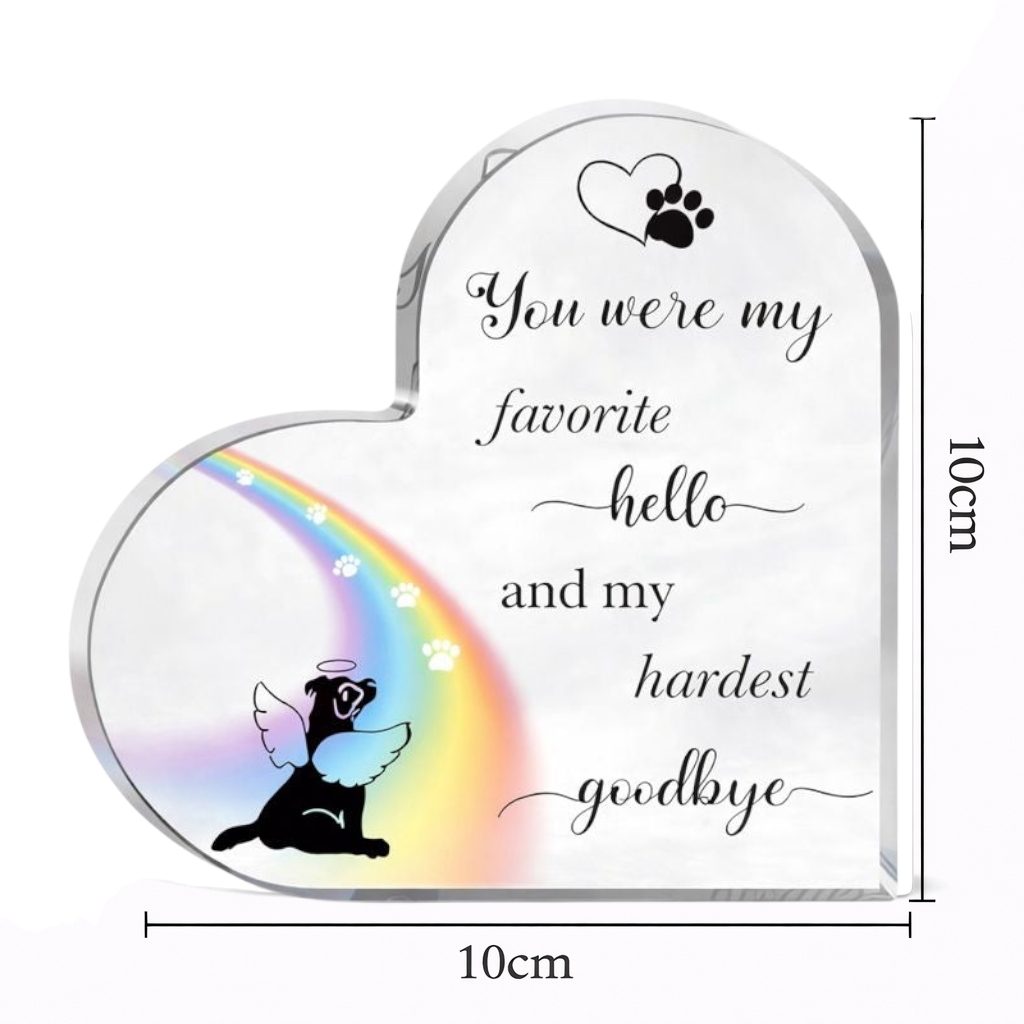 Herdenkingsbeeld - Hond - Favorite hello