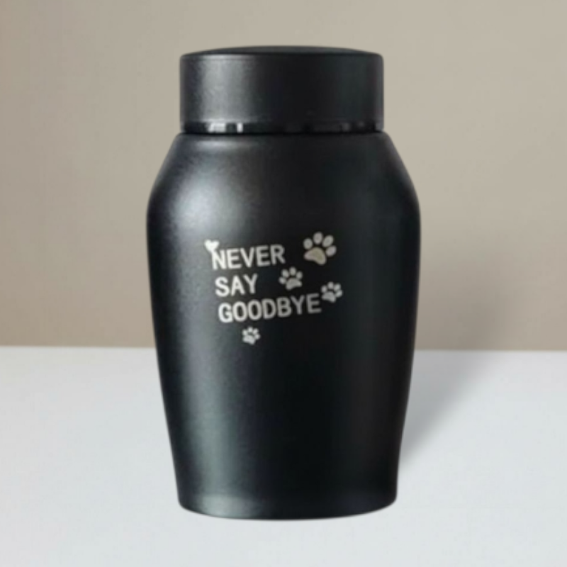 Urn - 250 ML - Zwart - Never say goodbye