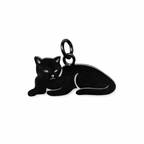 Memorial Flesje - Kat  - Goud en Zwart