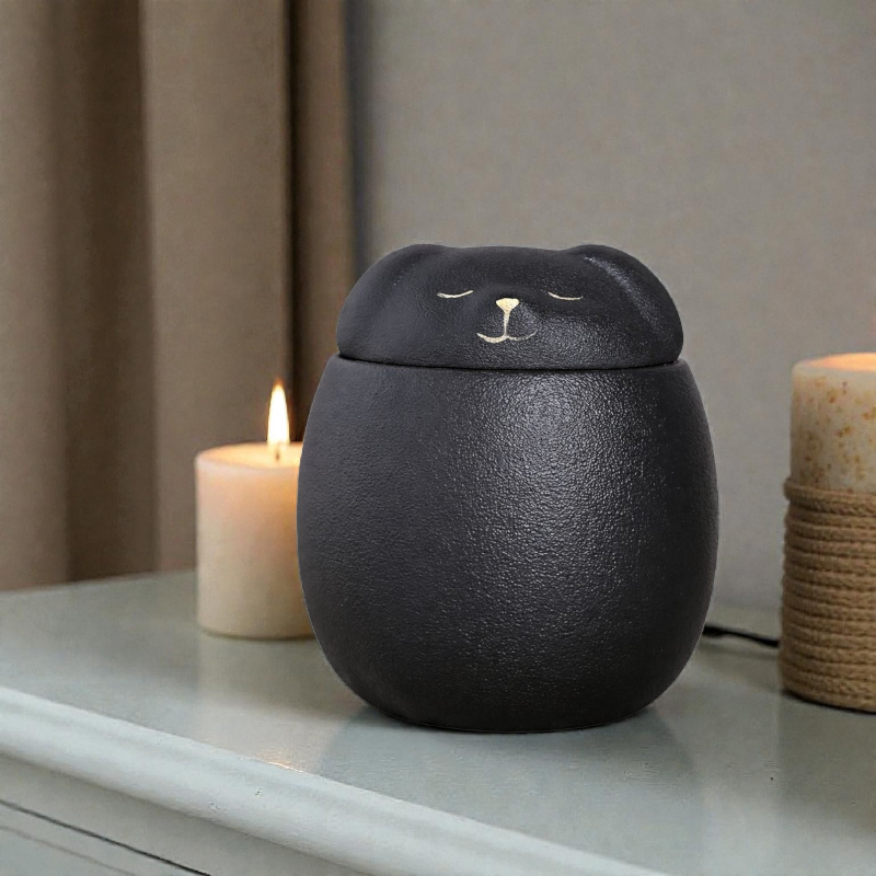 sfeerfoto zwarte honden mini urn