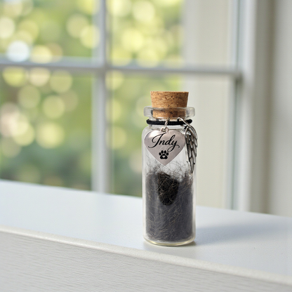 Memorial Flesje - Hanger met naam