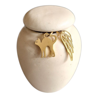 Mini urn met keepsake hangertjes voor Kat of Hond