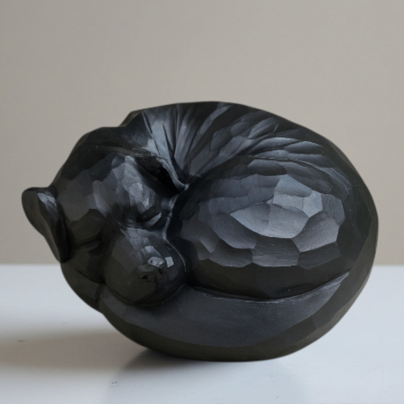 Urn hond- Slapend Hondje - Zwart