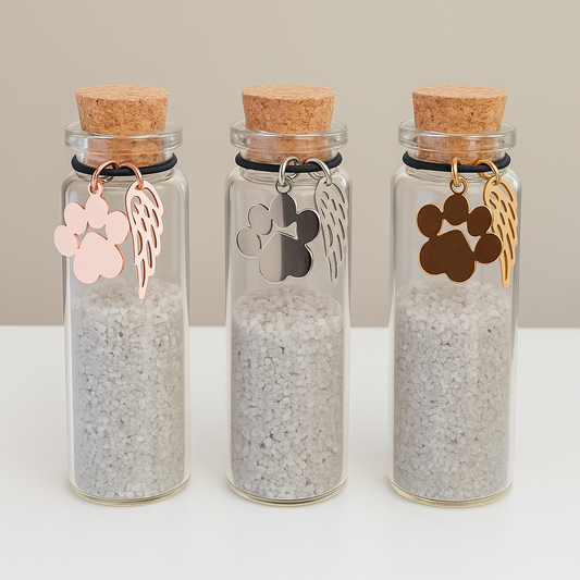 Memorial bottle - Gold, Silver and Rose Gold 