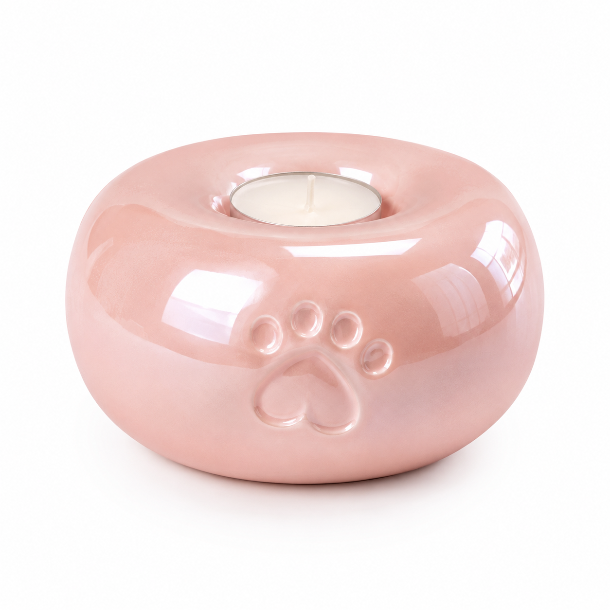 Urn rond met waxinelichthouder - 800 ML