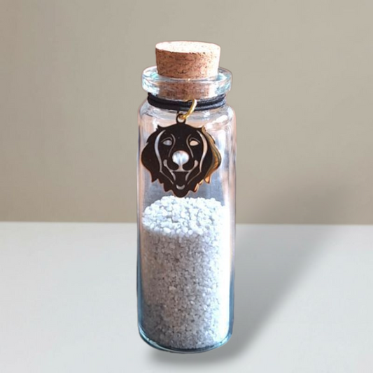 Memorial Flesje - Hond - Goud