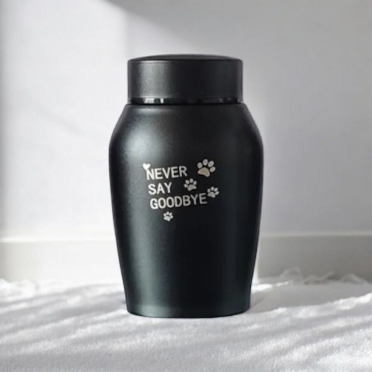 Urn Zwart - RVS - H 14 cm