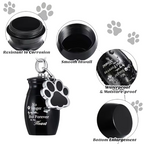 sleutelhanger met mini urn met tekst "No longer by my side, but forever in my heart"